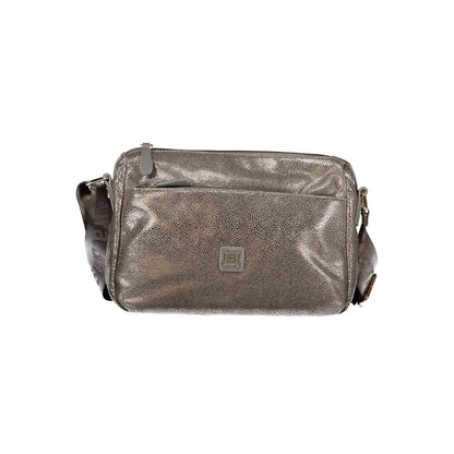 This Shoulder Handbag by Laura Biagiotti for women in polyester viscose modal & nickel and gray presents a sculptural silhouette featuring a secure zipper, ample external-pockets & internal-pockets, and versatile shoulder-strap & adjustable-strap for a sculptural finish.