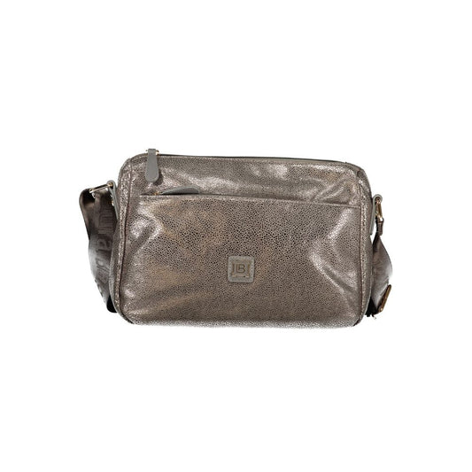 This Shoulder Handbag by Laura Biagiotti for women in polyester viscose modal & nickel and gray presents a sculptural silhouette featuring a secure zipper, ample external-pockets & internal-pockets, and versatile shoulder-strap & adjustable-strap for a sculptural finish.