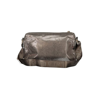 Shoulder Handbag by Laura Biagiotti for women in polyester viscose modal & nickel gray features a refined silhouette, showcasing a secure zipper, organized external-pockets & internal-pockets, and versatile shoulder-strap & adjustable-strap for a refined finish.