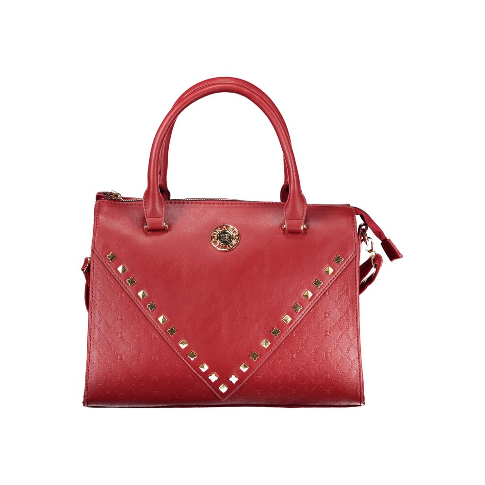 Handbag by Laura Biagiotti for women in pvc red features a exquisite silhouette, showcasing a secure zipper and exquisite internal-pockets with versatile shoulder-strap, handle & adjustable-strap for a exquisite finish.