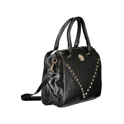 Handbag by Laura Biagiotti for women in pvc black features a exquisite silhouette, showcasing a secure zipper and exquisite built-in-compartments & internal-pockets with versatile shoulder-strap, handle & adjustable-strap for a exquisite finish.
