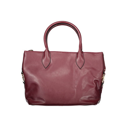Handbag by Laura Biagiotti for women in pvc red features a refined silhouette, showcasing a secure zipper, organized , and versatile handle & adjustable-strap for a refined finish.