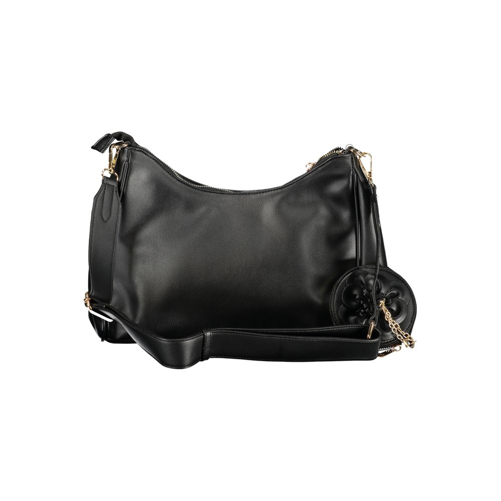 Handbag by Laura Biagiotti for women in pvc black features a exquisite silhouette, showcasing a secure zipper and exquisite removable-pouch, internal-pockets & coin-purse with versatile shoulder-strap & adjustable-strap for a exquisite finish.