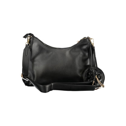 Handbag by Laura Biagiotti for women in pvc black features a exquisite silhouette, showcasing a secure zipper and exquisite removable-pouch, internal-pockets & coin-purse with versatile shoulder-strap & adjustable-strap for a exquisite finish.