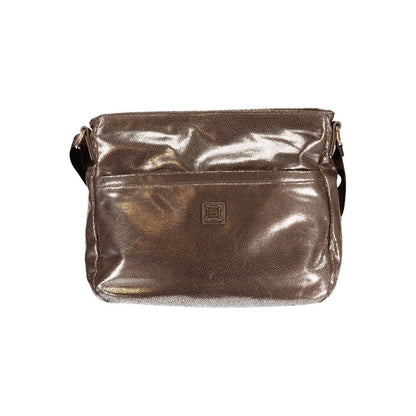 Handbag by Laura Biagiotti for women in modal nickel polyester & viscose bronze features a refined silhouette, showcasing a secure zipper, organized built-in-compartments, document-holder, external-pockets & internal-pockets, and versatile shoulder-strap & adjustable-strap for a refined finish.