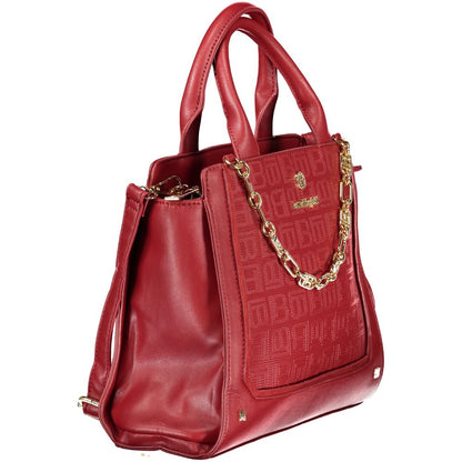Handbag by Laura Biagiotti for women in pvc viscose modal & nickel red features a exquisite silhouette, showcasing a secure zipper and exquisite document-holder & internal-pockets with versatile shoulder-strap, adjustable-strap & handle for a exquisite finish.