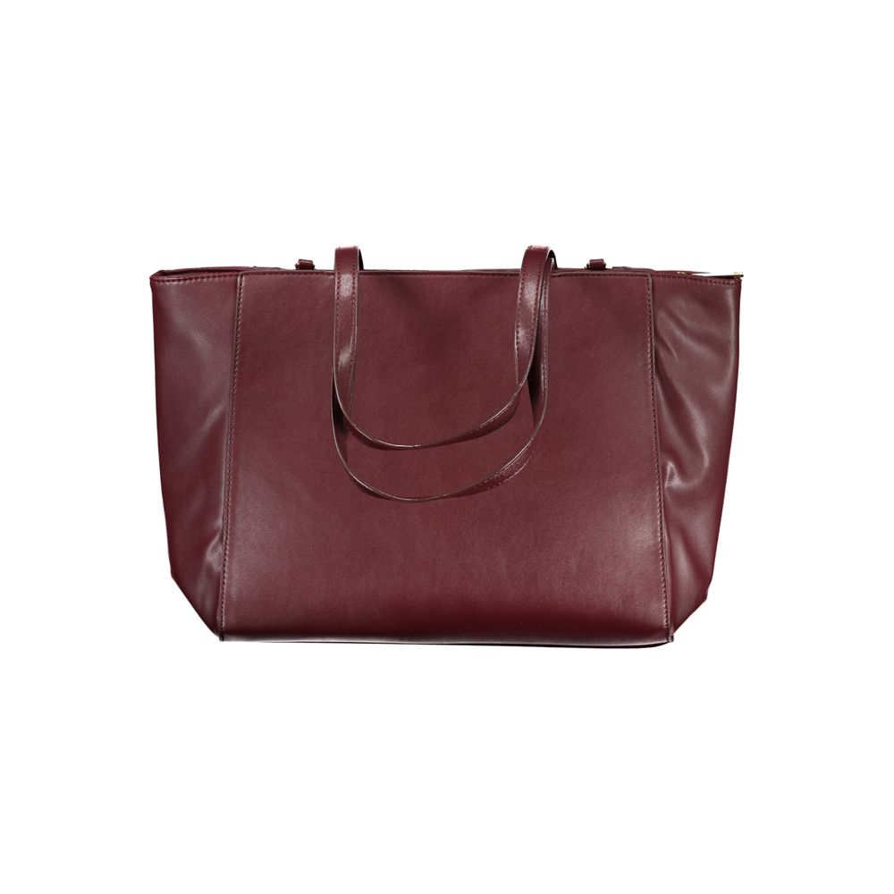 Handbag by Laura Biagiotti for women in pvc viscose modal & nickel red features a exquisite silhouette, showcasing a secure zipper and exquisite built-in-compartments with versatile handle for a exquisite finish.