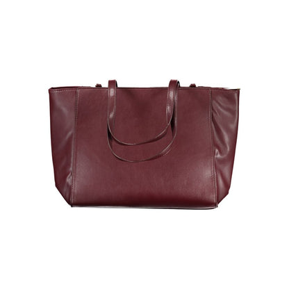 Handbag by Laura Biagiotti for women in pvc viscose modal & nickel red features a exquisite silhouette, showcasing a secure zipper and exquisite built-in-compartments with versatile handle for a exquisite finish.