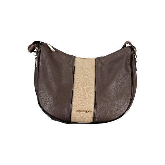 Handbag by Laura Biagiotti for women in pvc brown features a exquisite silhouette, showcasing a secure zipper and exquisite external-pockets & internal-pockets with versatile shoulder-strap & adjustable-strap for a exquisite finish.