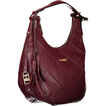 Handbag by Laura Biagiotti for women in pvc red features a refined silhouette, showcasing a secure zipper, organized internal-pockets, and versatile shoulder-strap & adjustable-strap for a refined finish.