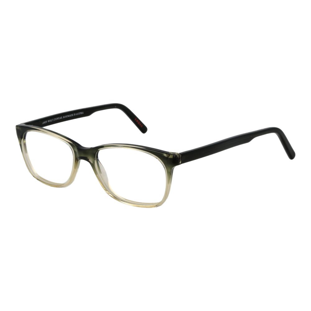 Eyeglasses Frames by Andy Wolf for unisex in acetate green showcases a refined full-frame frame design with a refined green coloured frame finish for a refined and sophisticated look.