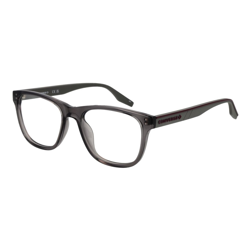 Eyeglasses Frames by Converse for men in acetate and gray showcases a refined silhouette, detailed with a gray coloured frame finish and a sophisticated full-frame frame design.
