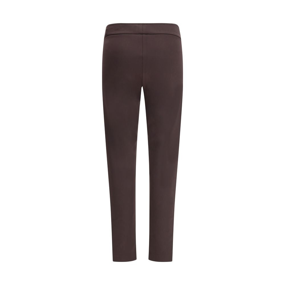 Pants by Avenue Montaigne for women in stretch polyamide brown features a enduring silhouette, showcasing a enduring slim and long with a for a premium, tailored aesthetic.