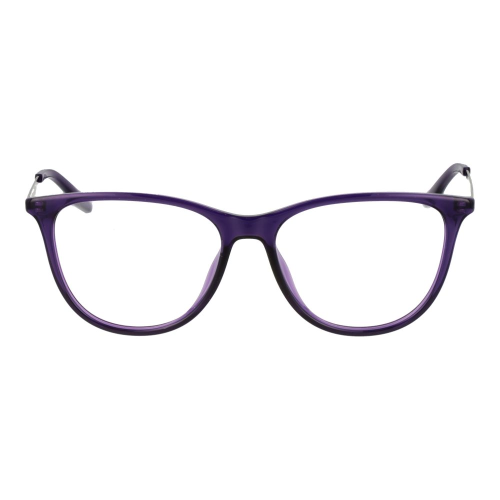 Eyeglasses Frames by Converse for women in metal purple showcases a reflective silhouette, artfully incorporating a sophisticated purple coloured frame with a distinct full-frame frame design.