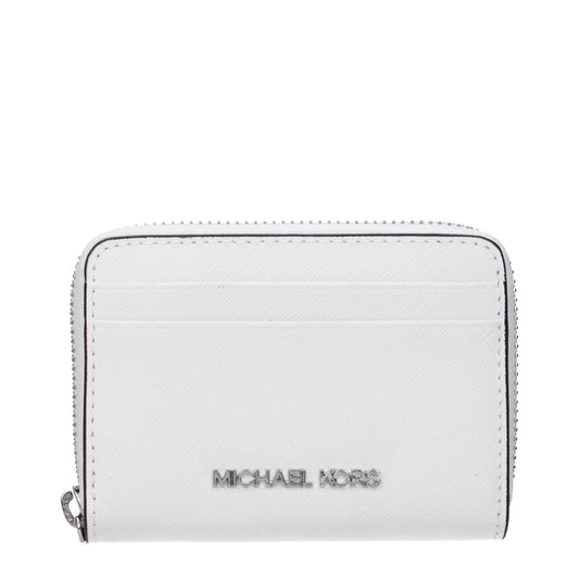 Card Case by Michael Kors for women in leather white features an refined silhouette from the Leather Card Case collection, highlighting refined for a premium and sophisticated look.