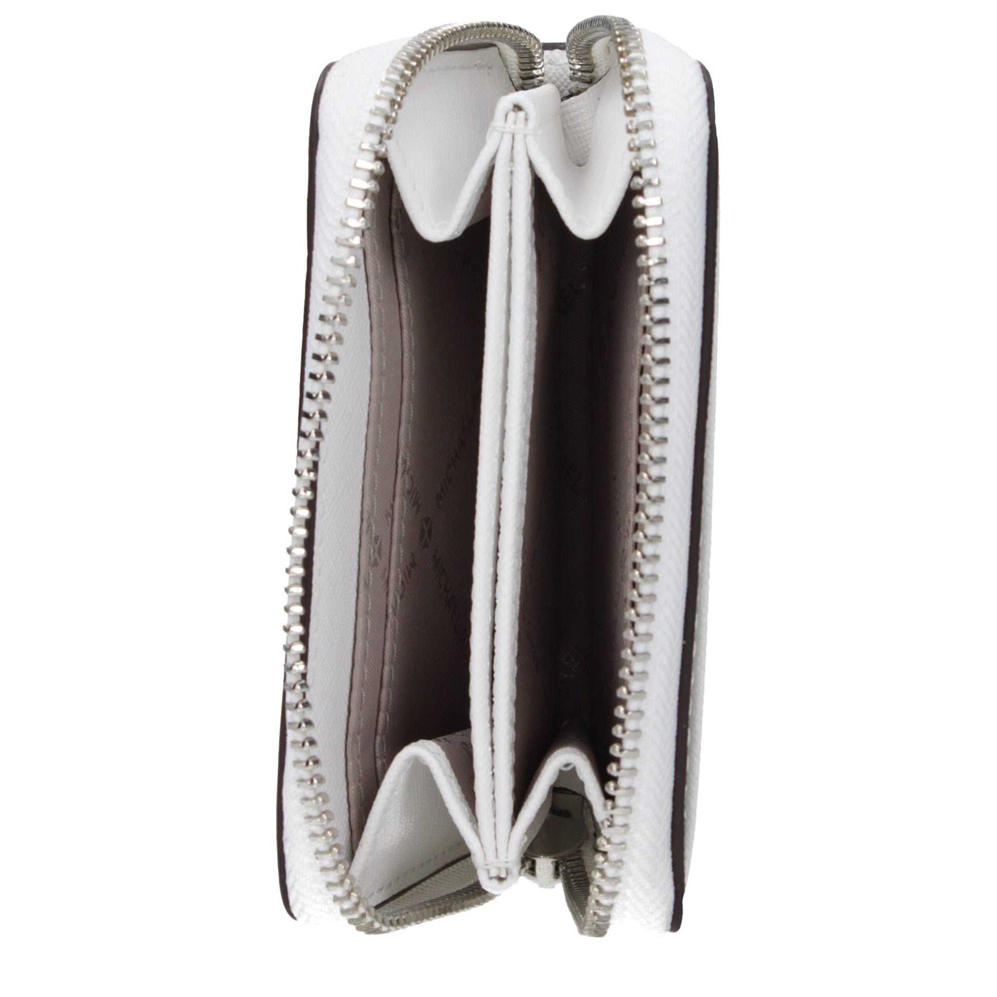 Card Case by Michael Kors for women in leather white features a distinguished silhouette, showcasing the distinguished design of the Leather Card Case with refined .