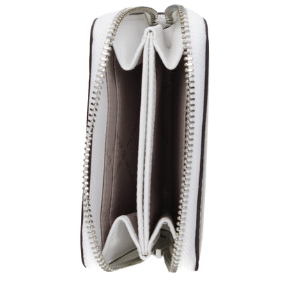 Card Case by Michael Kors for women in leather white features a distinguished silhouette, showcasing the distinguished design of the Leather Card Case with refined .