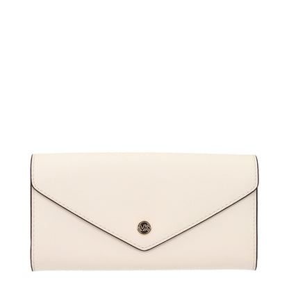 Wallet by Michael Kors for women in leather beige presents a architectural silhouette from the Leather Wallet collection, showcasing architectural for a architectural finish.