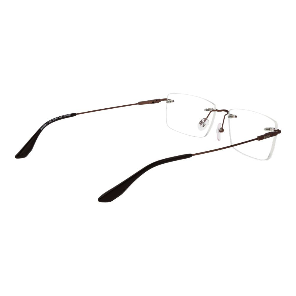 Eyeglasses Frames by BMW for men in titanium brown features an refined silhouette, showcasing the refined brown coloured frame and sophisticated .