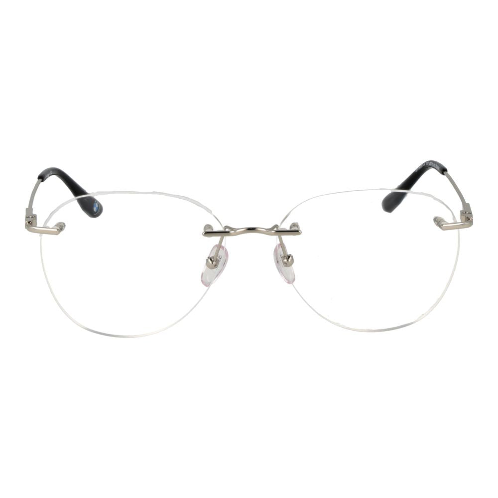 Eyeglasses Frames by BMW for men in titanium silver features an refined silhouette, showcasing a sophisticated silver coloured frame and refined for a refined look.