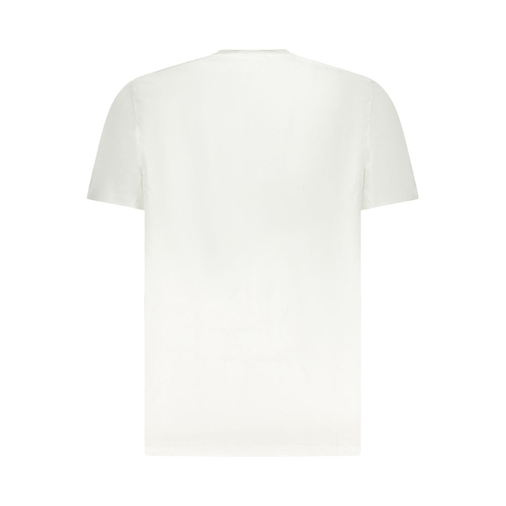T-Shirt by Calvin Klein for men in cotton canvas white showcases a chic silhouette, artfully detailed with a chic crew neckline and for a chic finish.