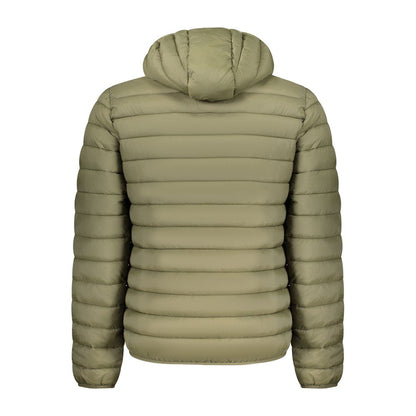 Hooded Puffer Jacket by Armata Di Mare for men in polyamide green features an on trend silhouette, showcasing refined pockets, hooded & insulated and a sophisticated hooded neckline for a truly on trend finish.