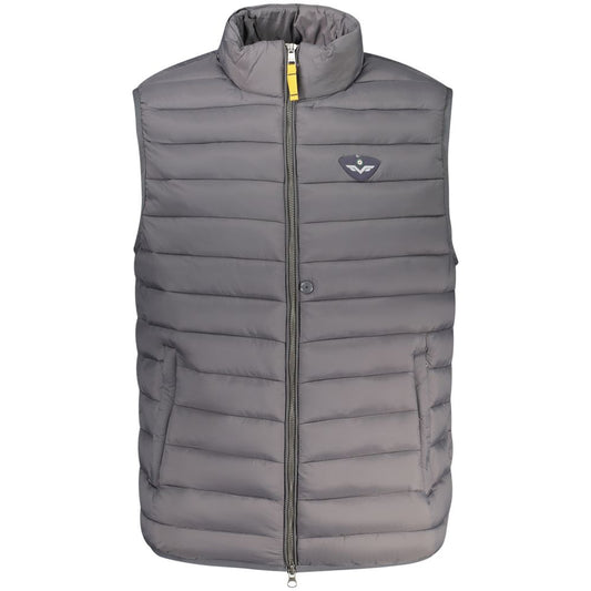 This Puffer Jacket by Armata Di Mare for men in polyamide gray exhibits a edgy silhouette, meticulously detailed with functional pockets & insulated and a edgy for a edgy finish.