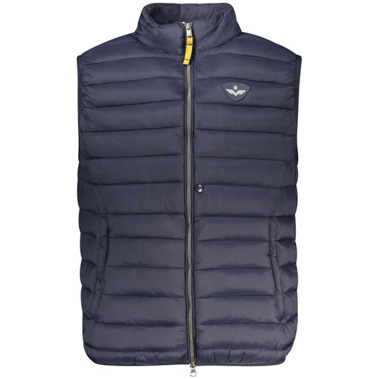 Puffer Jacket by Armata Di Mare for men in polyamide blue showcases a bohemian silhouette, artfully detailed with a bohemian and signature pockets & insulated for a truly bohemian finish.