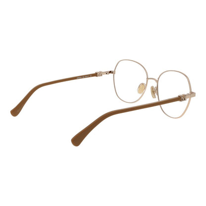 Eyeglasses Frames by Max Mara for women in acetate gold showcases a refined full-frame frame design with a refined gold coloured frame finish for a refined and sophisticated look.