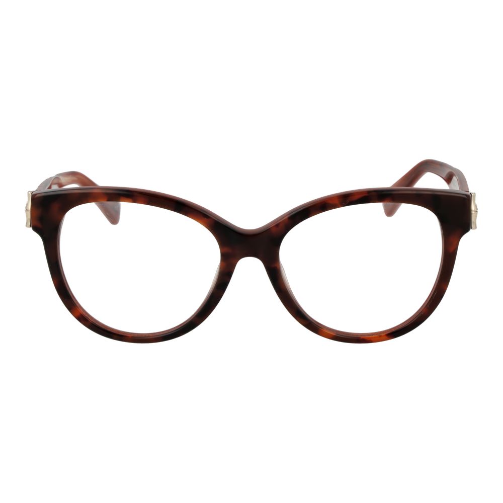 Eyeglasses Frames by Longchamp for women in acetate and brown showcases an refined full-frame frame design featuring a sophisticated brown coloured frame for an refined and refined aesthetic.