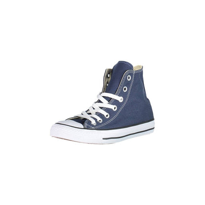 Sneakers by Converse for men in canvas & rubber blue & white presents a sumptuous silhouette as Men's High-Top Canvas & Rubber Sneakers, expertly defined by a sumptuous high-top style for a sumptuous, high-fashion look.