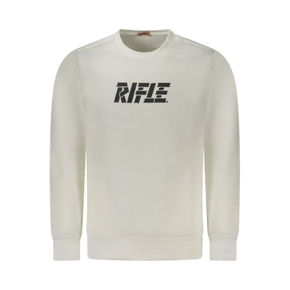 Sweatshirt by Rifle for men in cotton white & print features an magnificent silhouette, showcasing a sophisticated crew neckline and long-sleeve detail for a truly magnificent finish.