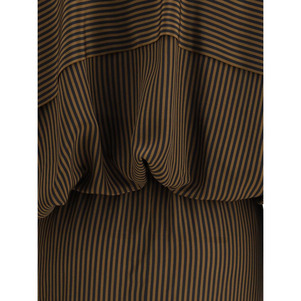 Dress by Petar Petrov for women in silk multicolor, patterned & print features an magnificent silhouette, artfully detailed with a magnificent and that flows into an magnificent long.