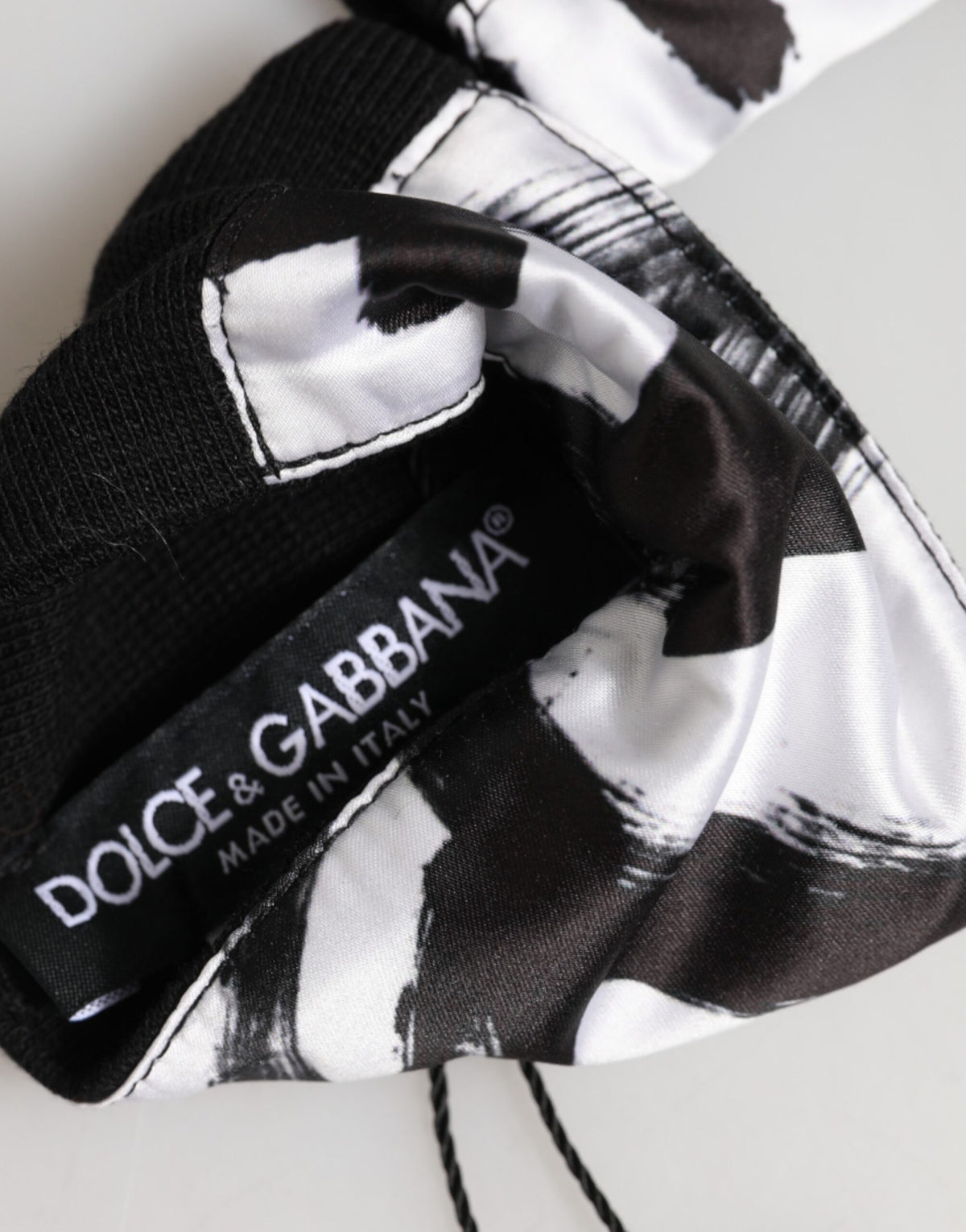 Dolce & Gabbana Men's Silk Bracelet - Black White