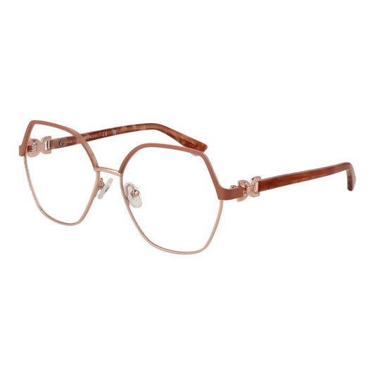 Eyeglasses Frames by Marciano by Guess for women in metal and rose-gold showcases an refined full-frame frame design featuring a sophisticated rose-gold coloured frame for an refined and refined aesthetic.