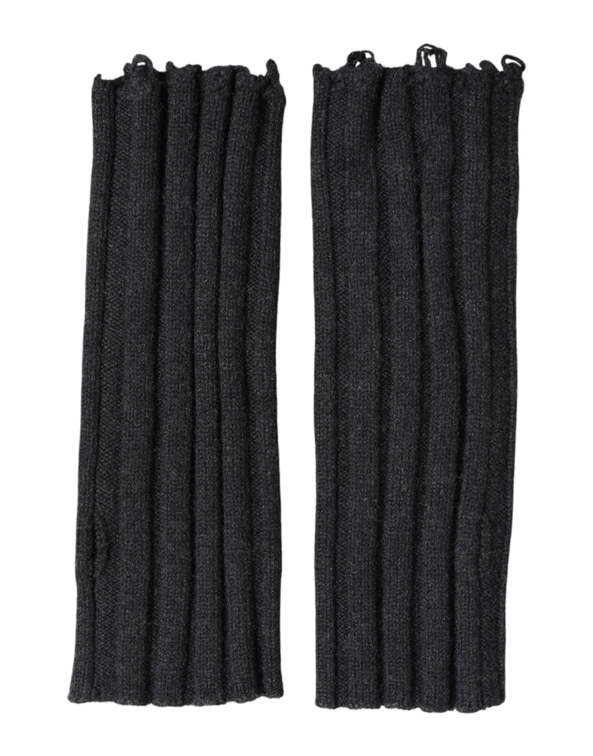 Dolce & Gabbana Virgin Wool Fingerless Gloves - Black