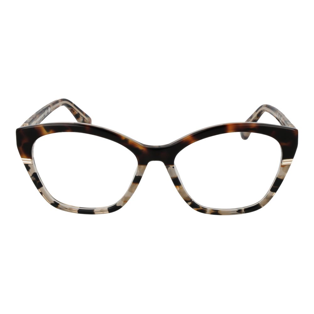 Eyeglasses Frames by Marciano by Guess for women in acetate and brown showcases a refined silhouette, detailed with a brown coloured frame finish and a sophisticated full-frame frame design.