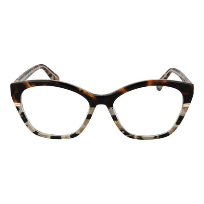 Eyeglasses Frames by Marciano by Guess for women in acetate and brown showcases a refined silhouette, detailed with a brown coloured frame finish and a sophisticated full-frame frame design.