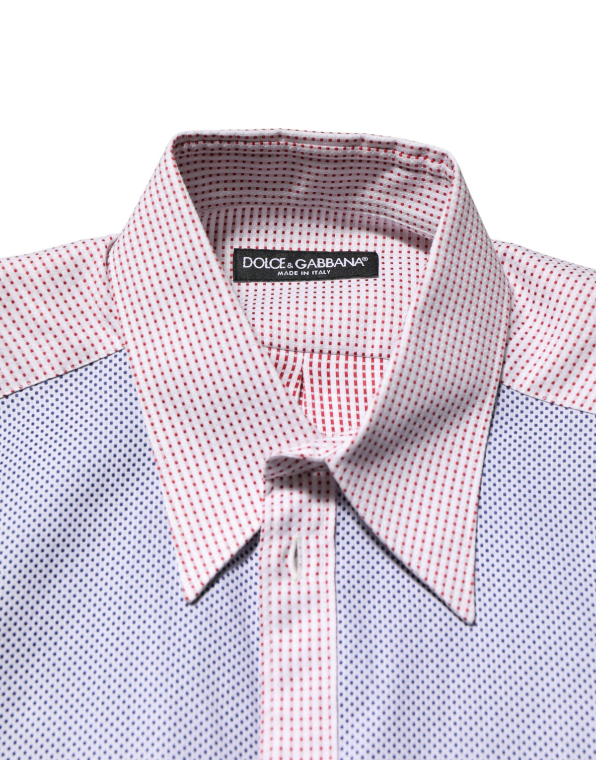 Dolce & Gabbana Men's Regular Fit Long-Sleeve Cotton Dress Shirt - Multicolor Patterned Checkered