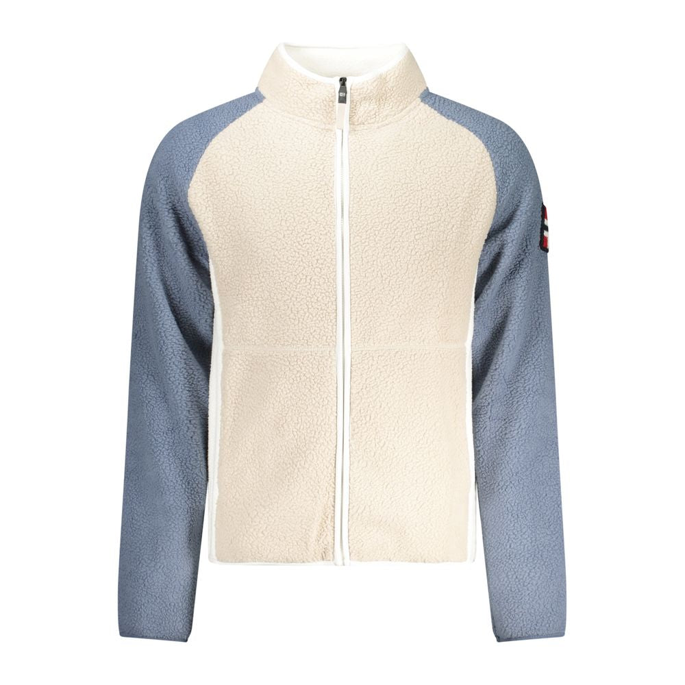 Sweatshirt by Norway 1963 for men in polyester beige & gray showcases a slouchy chic silhouette, artfully detailed with a slouchy chic high-neck neckline and long-sleeve for a slouchy chic finish.