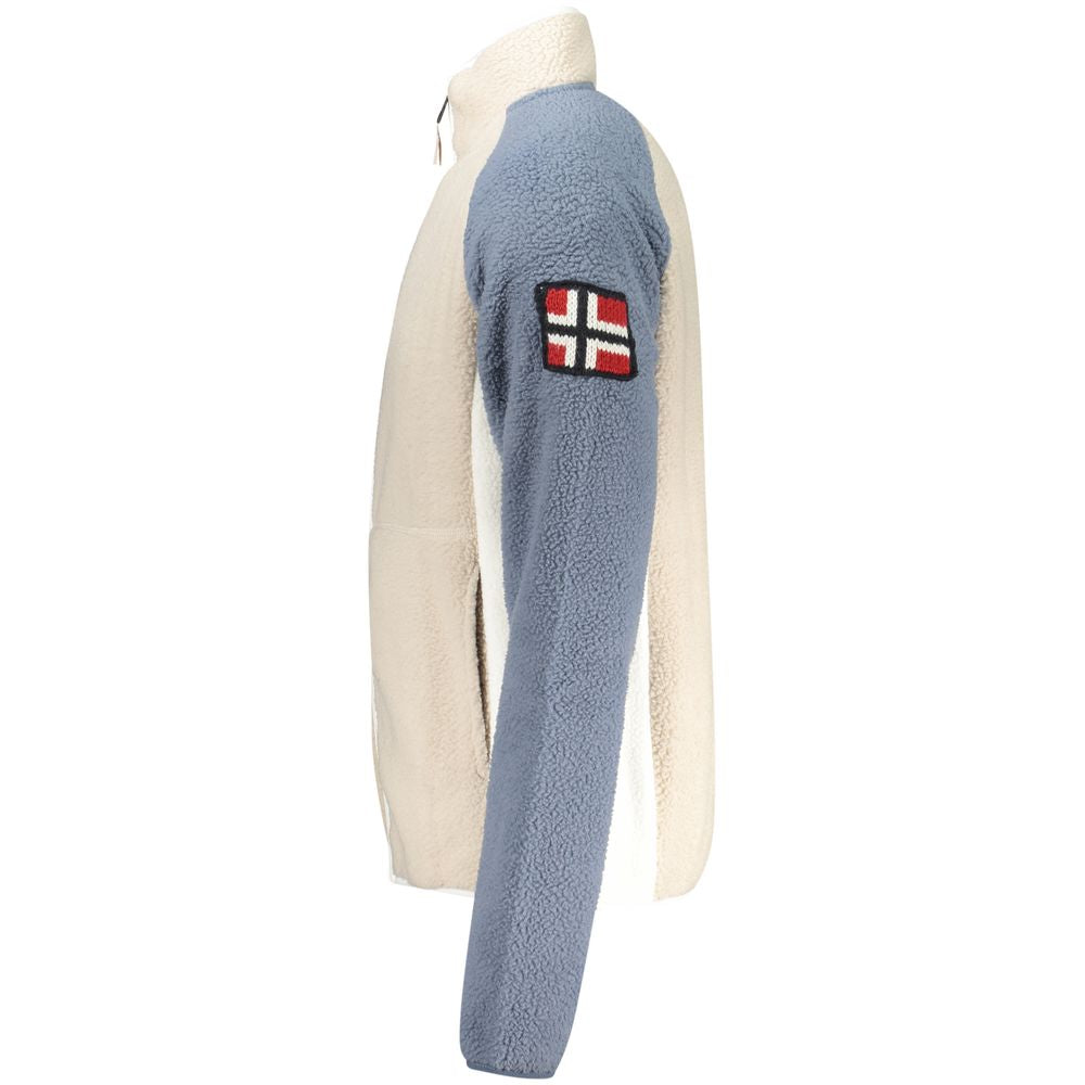 Sweatshirt by Norway 1963 for men in polyester beige & gray features a unrivaled silhouette with a refined and unrivaled detailing for a sophisticated look.
