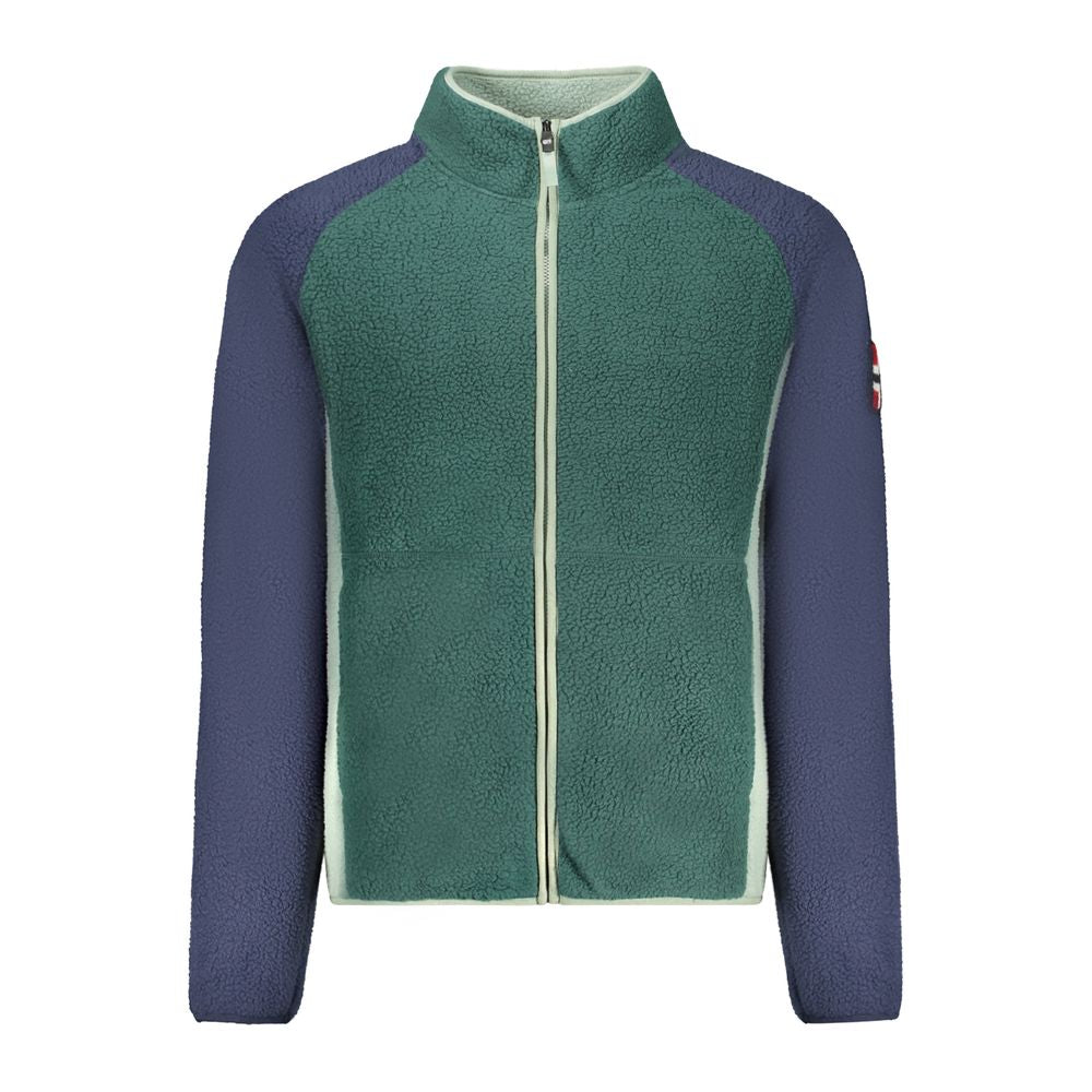 Sweatshirt by Norway 1963 for men in polyester green & signature features an enviable silhouette, showcasing a premium and refined high-collar neckline for a truly enviable finish.