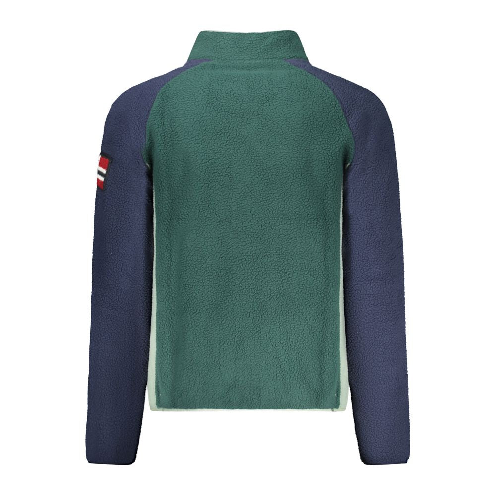 Sweatshirt by Norway 1963 for men in polyester green & signature presents a smart casual silhouette, featuring a smart casual high-collar neckline and for a sophisticated look.