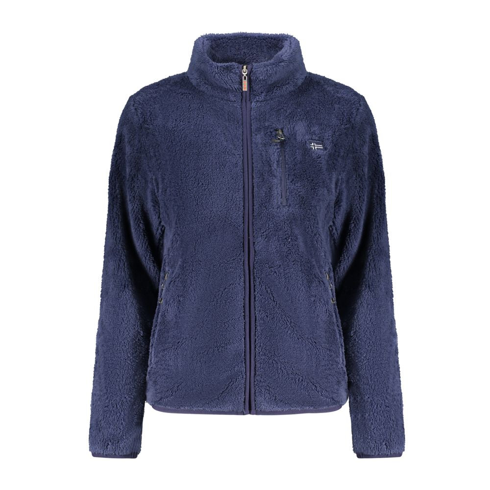 Sweatshirt by Norway 1963 for women in polyester blue features an magnificent silhouette, showcasing a sophisticated high-neck neckline and detail for a truly magnificent finish.