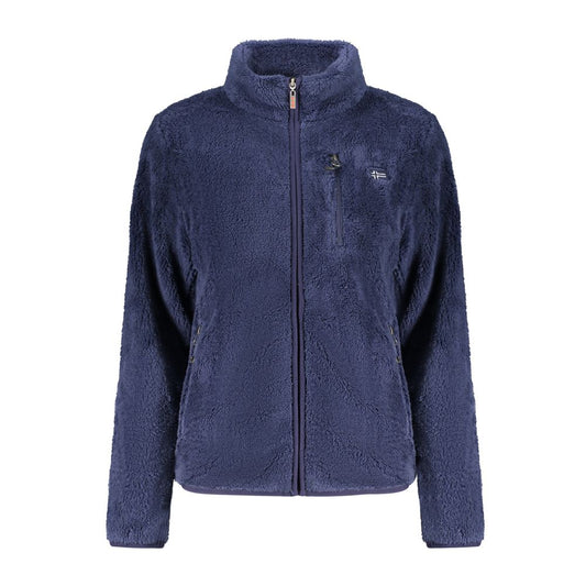 Sweatshirt by Norway 1963 for women in polyester blue features an magnificent silhouette, showcasing a sophisticated high-neck neckline and detail for a truly magnificent finish.