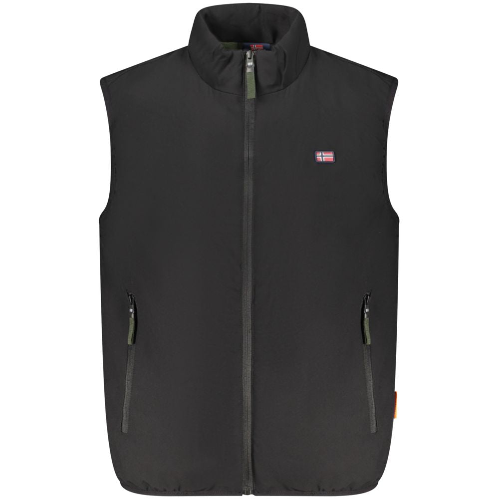 Vest by Norway 1963 for men in polyester black features an on trend silhouette, showcasing a sophisticated and premium pockets for a truly on trend finish.