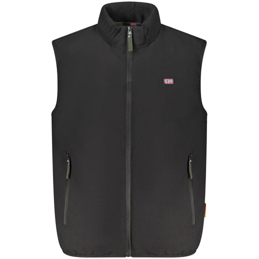 Vest by Norway 1963 for men in polyester black features an on trend silhouette, showcasing a sophisticated and premium pockets for a truly on trend finish.