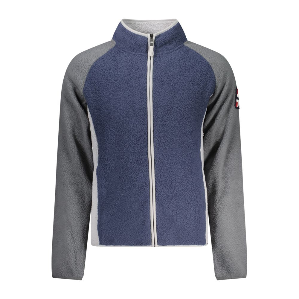 Sweatshirt by Norway 1963 for men in polyester blue & gray features a unrivaled silhouette with a refined high-neck neckline and unrivaled detailing for a sophisticated look.