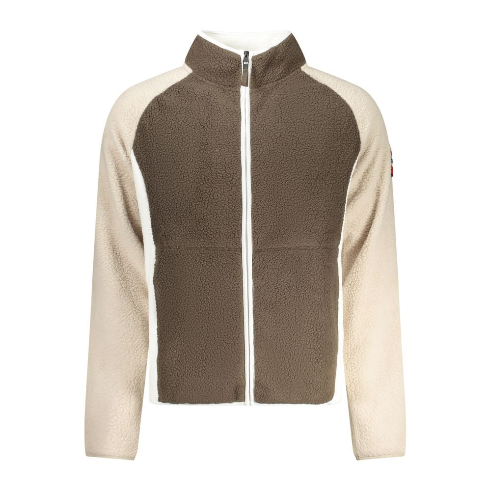 Sweatshirt by Norway 1963 for men in polyester brown & signature features an exquisite silhouette, showcasing and high-neck neckline details for a exquisite look.