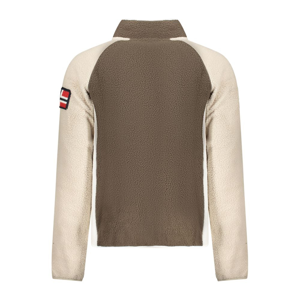 Sweatshirt by Norway 1963 for men in polyester brown & signature features an provocated silhouette, detailed with a provocated and a refined high-neck neckline for a sophisticated aesthetic.